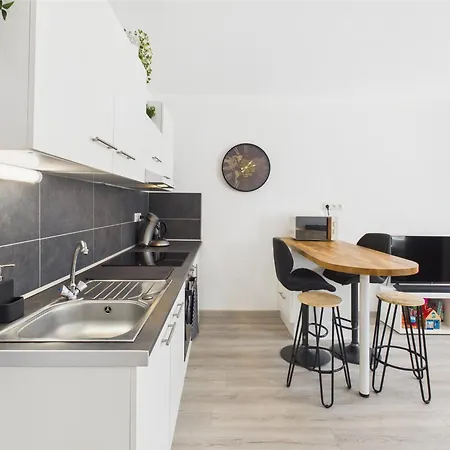 アパート Cocon Blanca- 1er Etage Prox Centre ミュルーズ